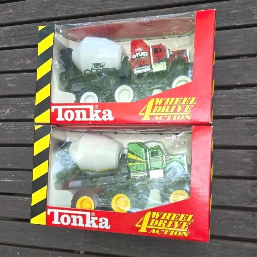 2 Tonka Quarry Monsters Maisto‎ Die-Cast Cement Mixers New